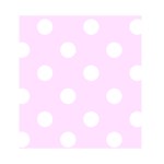 Polka Dots - White on Pale Thistle Violet Greeting Card 4.5  x 6 
