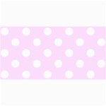 Polka Dots - White on Pale Thistle Violet 4  x 8  Photo Cards