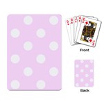 Polka Dots - White on Pale Thistle Violet Playing Cards Single Design