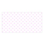 Polka Dots - Pale Thistle Violet on White Satin Shawl