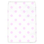 Polka Dots - Pale Thistle Violet on White Removable Flap Cover (L)