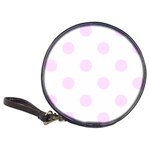 Polka Dots - Pale Thistle Violet on White Classic 20-CD Wallet