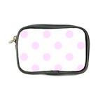 Polka Dots - Pale Thistle Violet on White Coin Purse