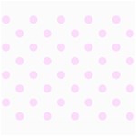 Polka Dots - Pale Thistle Violet on White Collage 8  x 10 