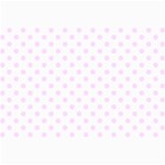 Polka Dots - Pale Thistle Violet on White Collage 12  x 18 