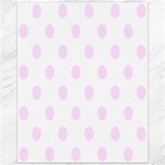 Polka Dots - Pale Thistle Violet on White Canvas 11  x 14 