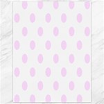Polka Dots - Pale Thistle Violet on White Canvas 12  x 16 