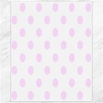 Polka Dots - Pale Thistle Violet on White Canvas 16  x 20 