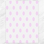 Polka Dots - Pale Thistle Violet on White Canvas 18  x 24 