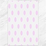 Polka Dots - Pale Thistle Violet on White Canvas 20  x 30 