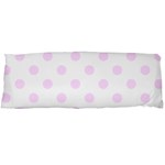 Polka Dots - Pale Thistle Violet on White Body Pillow Case (Dakimakura) (One Side)