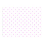 Polka Dots - Pale Thistle Violet on White Double Sided Flano Blanket (Mini)