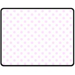 Polka Dots - Pale Thistle Violet on White Fleece Blanket (Medium) (One Side)
