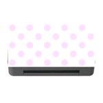 Polka Dots - Pale Thistle Violet on White Memory Card Reader with CF