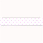 Polka Dots - Pale Thistle Violet on White Small Bar Mat
