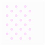 Polka Dots - Pale Thistle Violet on White Small Garden Flag (Two Sides)