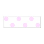 Polka Dots - Pale Thistle Violet on White Sticker (Bumper)