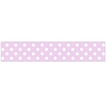Polka Dots - White on Thistle Violet Flano Scarf (Large)