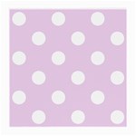 Polka Dots - White on Thistle Violet Medium Glasses Cloth