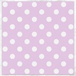 Polka Dots - White on Thistle Violet Canvas 12  x 12 