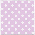 Polka Dots - White on Thistle Violet Canvas 16  x 16 