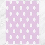 Polka Dots - White on Thistle Violet Canvas 18  x 24 