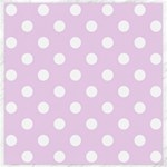 Polka Dots - White on Thistle Violet Canvas 20  x 20 