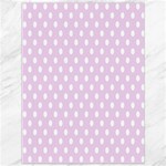 Polka Dots - White on Thistle Violet Canvas 36  x 48 
