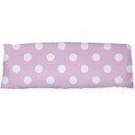 Polka Dots - White on Thistle Violet Body Pillow Case (Dakimakura) (One Side)