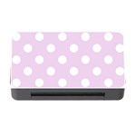 Polka Dots - White on Thistle Violet Memory Card Reader with CF