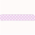 Polka Dots - White on Thistle Violet Small Bar Mat