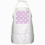 Polka Dots - White on Thistle Violet BBQ Apron