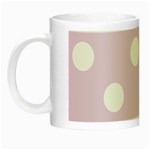 Polka Dots - White on Thistle Violet Night Luminous Mug