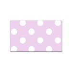 Polka Dots - White on Thistle Violet Sticker Rectangular (10 pack)
