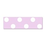 Polka Dots - White on Thistle Violet Sticker Bumper (10 pack)