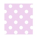 Polka Dots - White on Thistle Violet Greeting Card 4.5  x 6 