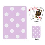 Polka Dots - White on Thistle Violet Playing Cards Single Design