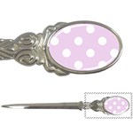 Polka Dots - White on Thistle Violet Letter Opener