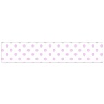 Polka Dots - Thistle Violet on White Flano Scarf (Small)