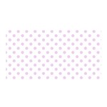 Polka Dots - Thistle Violet on White Satin Wrap