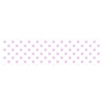 Polka Dots - Thistle Violet on White Satin Scarf (Oblong)