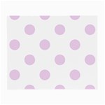 Polka Dots - Thistle Violet on White Small Glasses Cloth