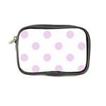 Polka Dots - Thistle Violet on White Coin Purse