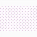 Polka Dots - Thistle Violet on White Collage 12  x 18 