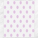 Polka Dots - Thistle Violet on White Canvas 8  x 10 