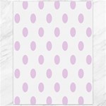 Polka Dots - Thistle Violet on White Canvas 12  x 16 