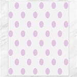 Polka Dots - Thistle Violet on White Canvas 16  x 20 