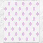 Polka Dots - Thistle Violet on White Canvas 20  x 24 