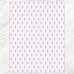 Polka Dots - Thistle Violet on White Canvas 36  x 48 