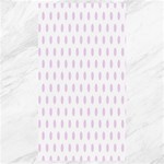 Polka Dots - Thistle Violet on White Canvas 40  x 72 